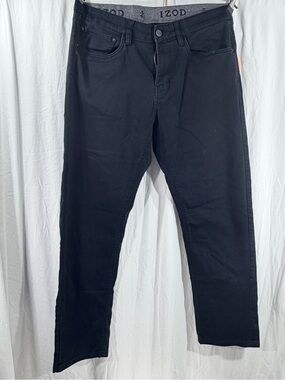 Izod Black Relaxed Fit Men's Jeans